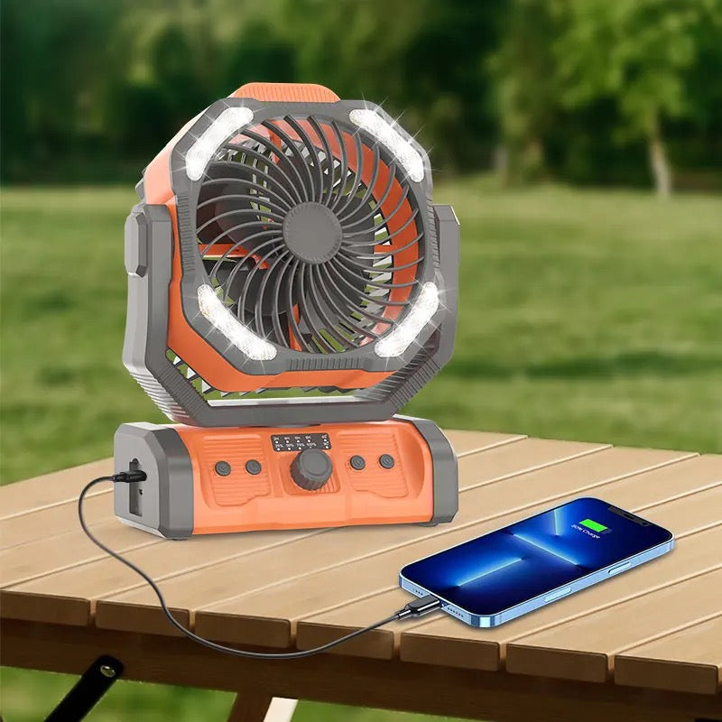 TrekAir: Adventure Fan with light and Power Supply