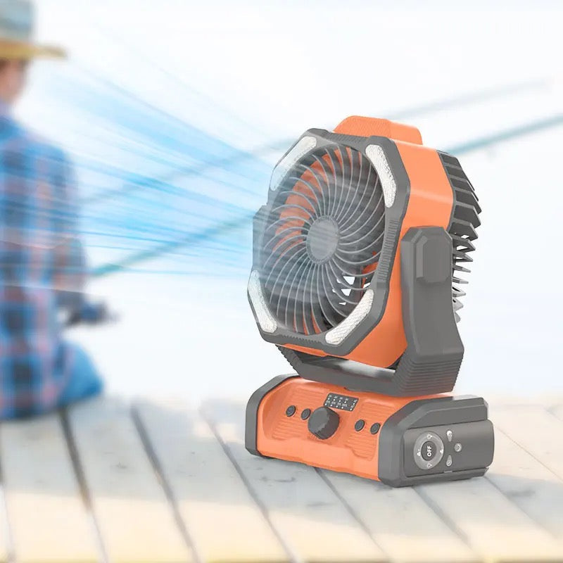 TrekAir: Adventure Fan with light and Power Supply